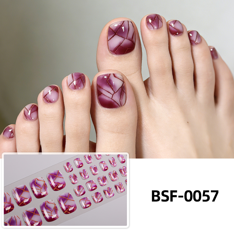 Full Cover Adhesive - 34 tips Zomer Gradient Marmer UV-vrije