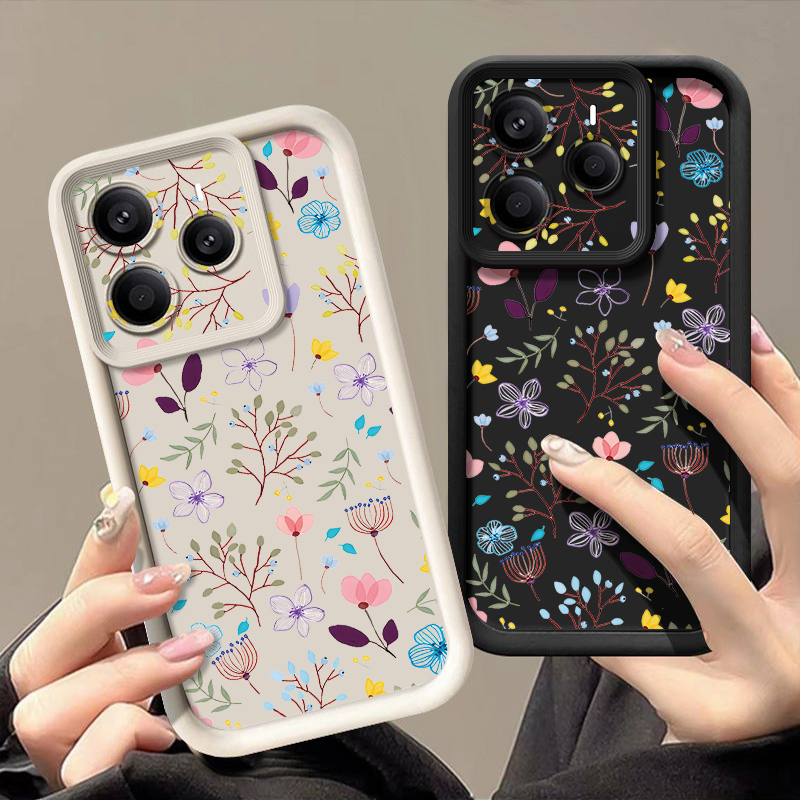 Xiaomi Redmi Note 14 - Telefoonhoesje met klein bloemenpatroon voor Xiaomi