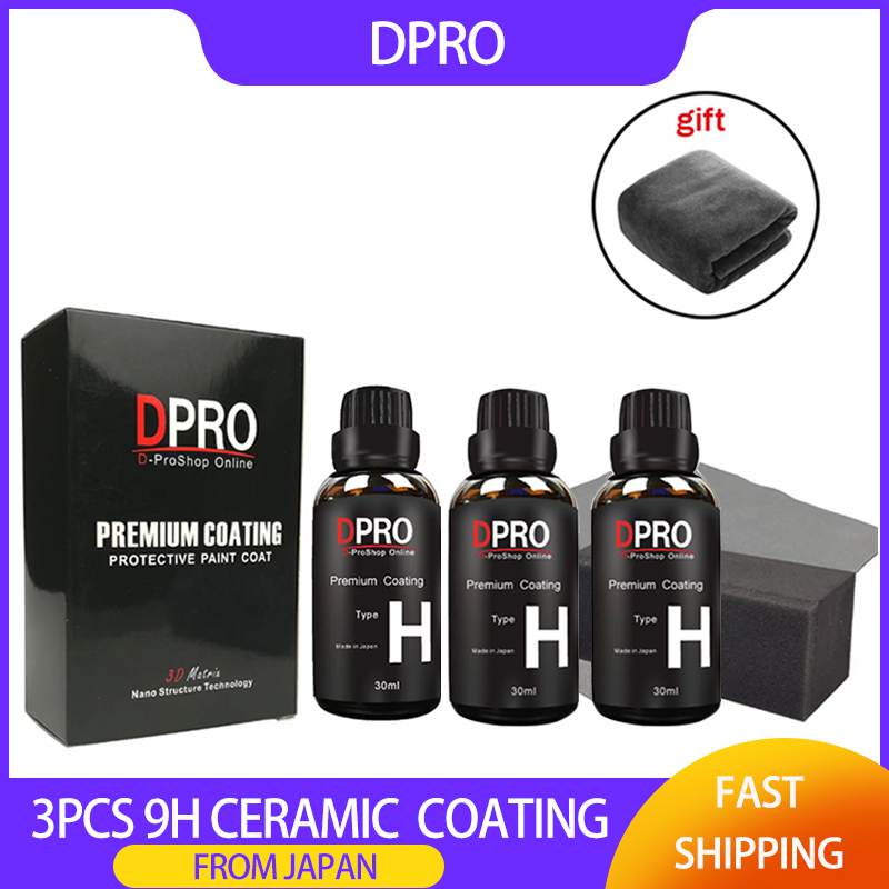 Nano Liquid Coating - 3pcs 9H Vloeibaar Glas Auto Keramische