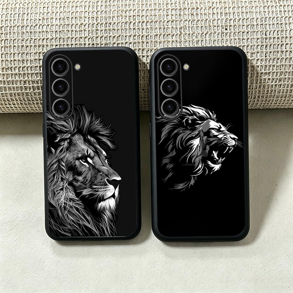 Samsung Galaxy S24 - Coole koningsleeuw mode design telefoonhoesje voor