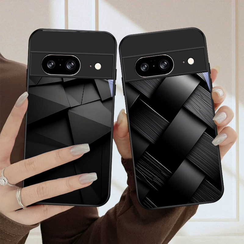 Donkere geometrische textuur v - Google Pixel 8A recensie en prijs