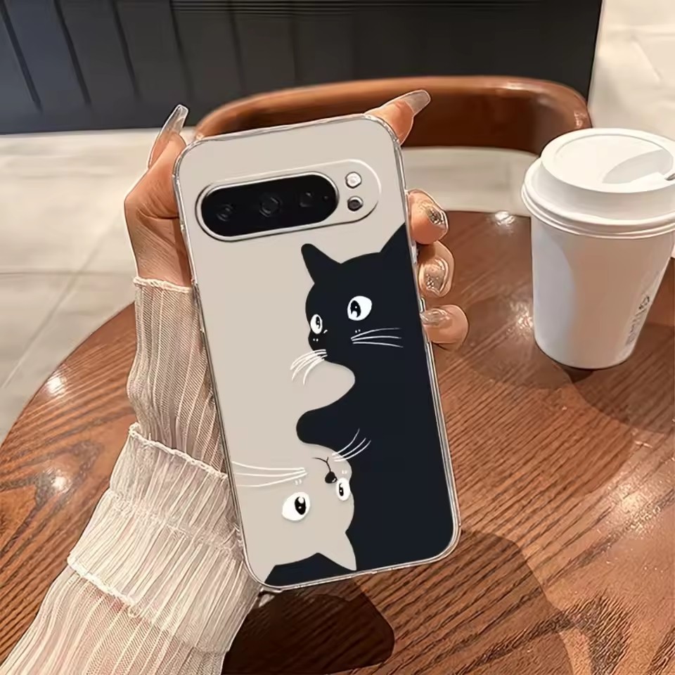 Hot Kawaii Cartoon Zwarte Kat  - Google Pixel 8A recensie en prijs
